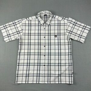 Lowrider Magazine Shirt‎ Mens Medium Plaid Button Up Old School OG Chicano